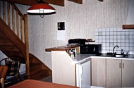 la mont�e d'escaliers vers la chambre